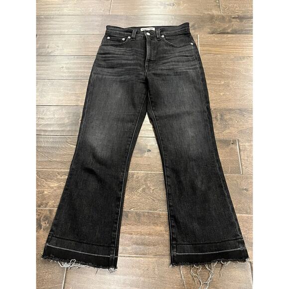 Rivet & Thread Womens Black Stretch High Rise Jeans Size 26 Made In USA Madewell - Picture 2 of 10